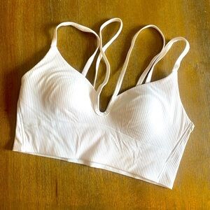 Lululemon sports bra, white strappy